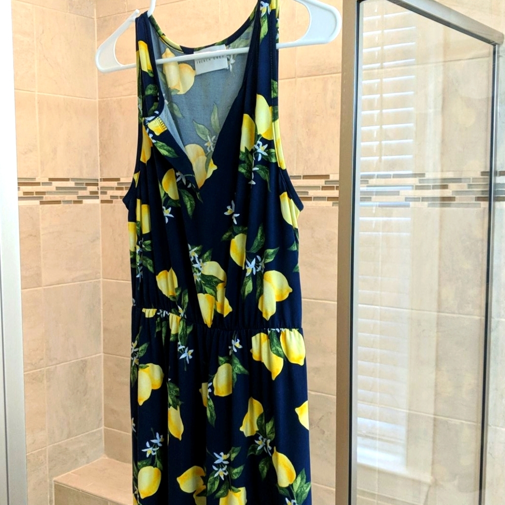 French Grey Dress EUC